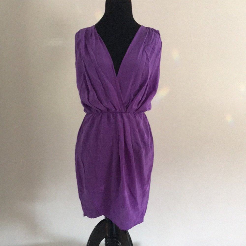 Purple Silk Dress